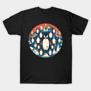 Penguin in Ornament, Love Penguins T-Shirt